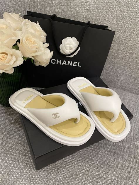 chanel slip ons fake|Chanel slides for women.